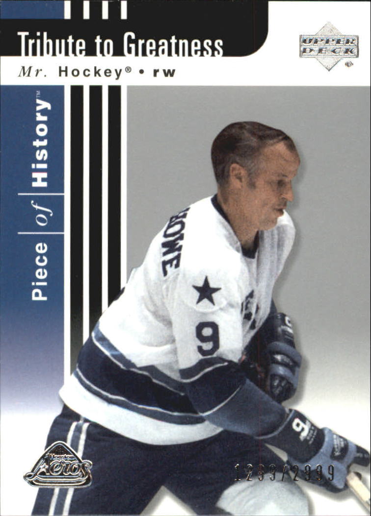 2002-03 UD Piece of History #113 Gordie Howe TG