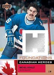 2002-03 UD Foundations Canadian Heroes #CMG Michel Goulet