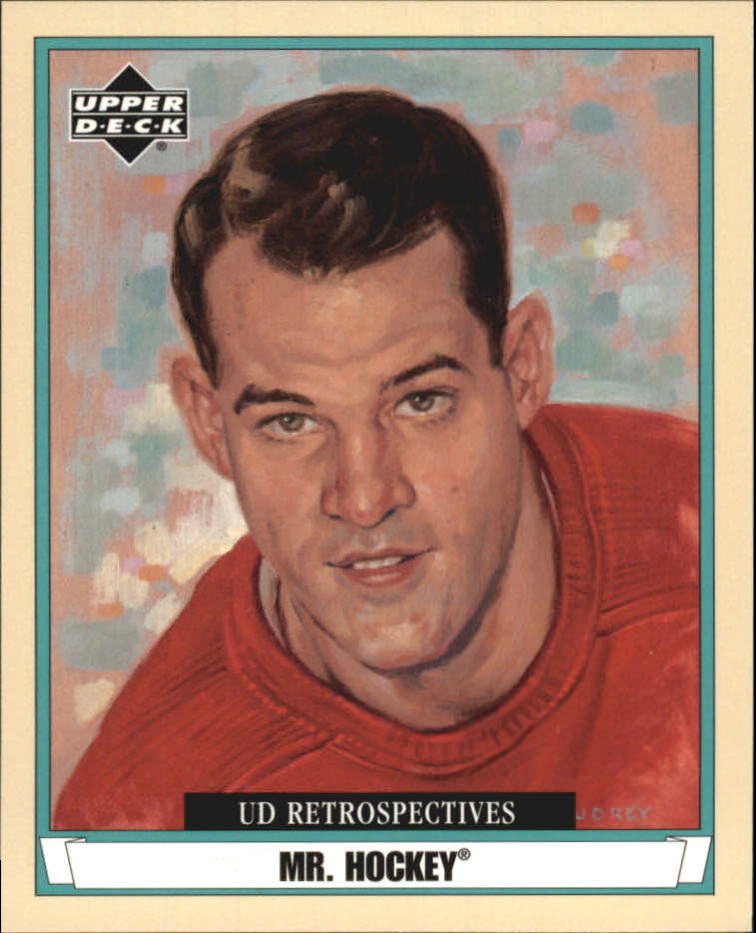 2002-03 UD Artistic Impressions Retrospectives #R36 Gordie Howe