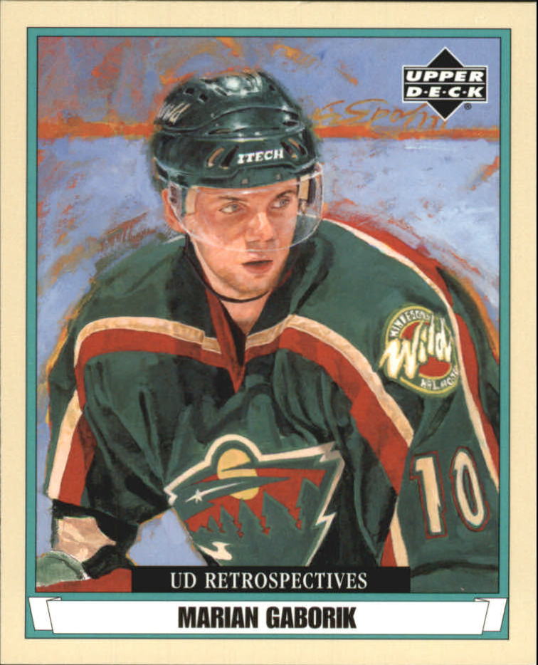 2002-03 UD Artistic Impressions Retrospectives #R46 Marian Gaborik