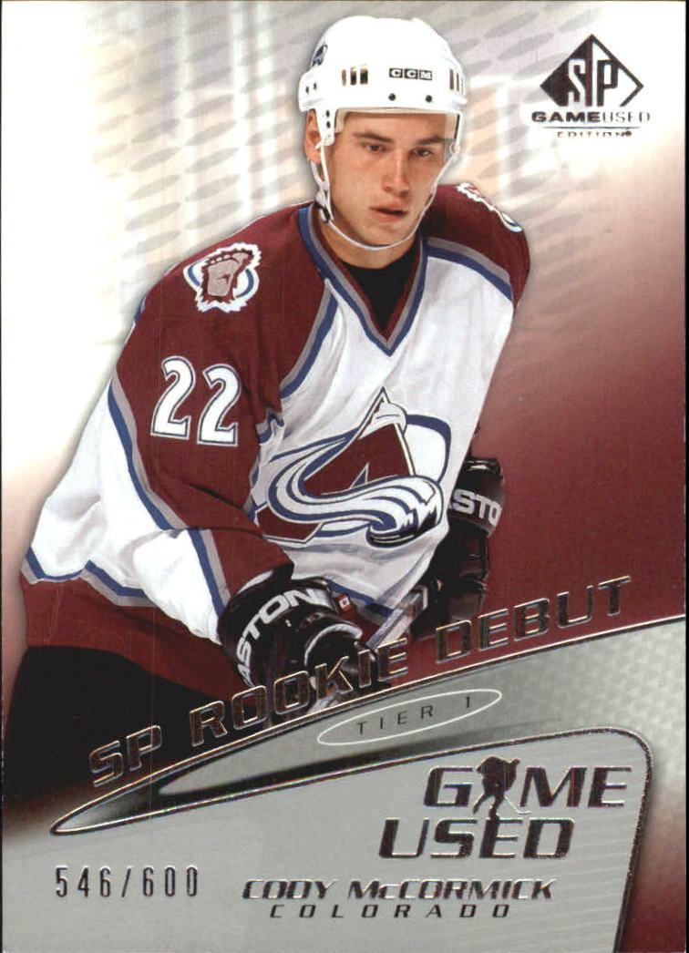 2003-04 SP Game Used #59 Cody McCormick RC