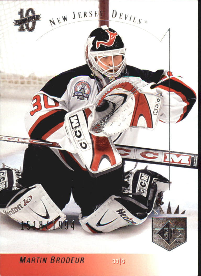 2003-04 SP Authentic 10th Anniversary #SP18 Martin Brodeur