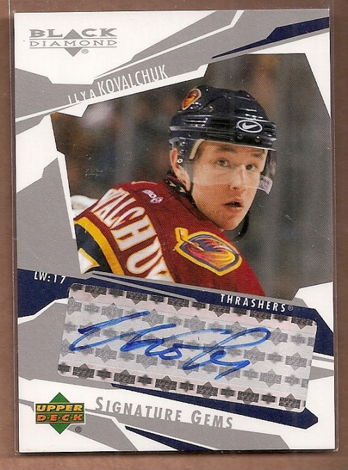 2003-04 Black Diamond Signature Gems #SG12 Ilya Kovalchuk