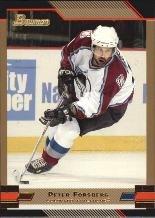 2003-04 Bowman Gold #21 Peter Forsberg