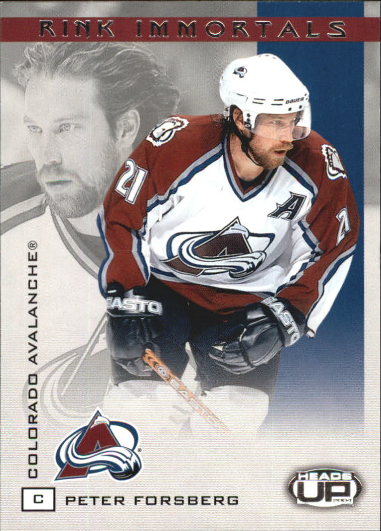 2003-04 Pacific Heads Up Rink Immortals #2 Peter Forsberg