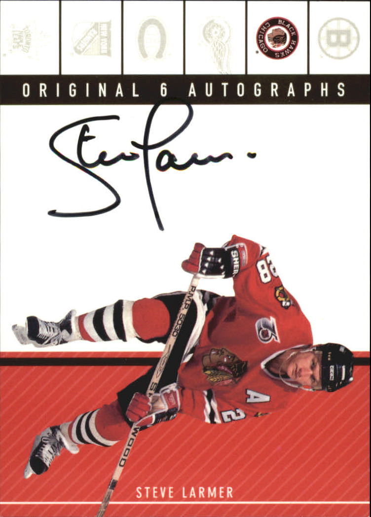 2003-04 Parkhurst Original Six Chicago Autographs #8 Steve Larmer/85
