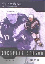 2003-04 SP Authentic Breakout Seasons #B25 Ilya Kovalchuk