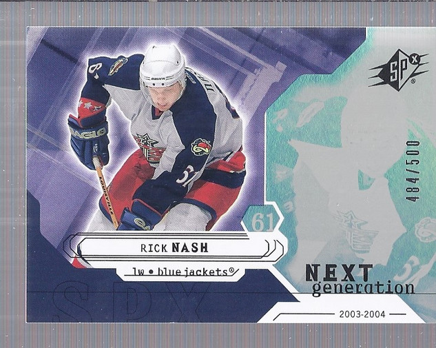 2003-04 SPx #161 Rick Nash NG