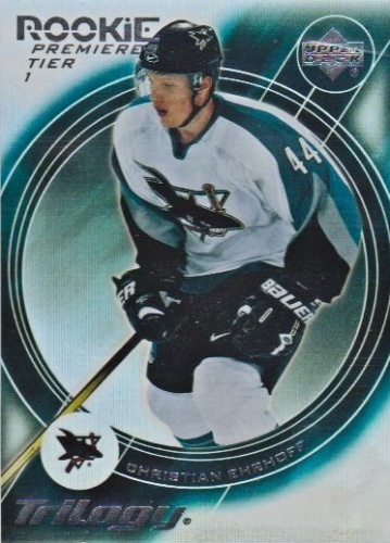 2003-04 Upper Deck Trilogy #165 Christian Ehrhoff RC