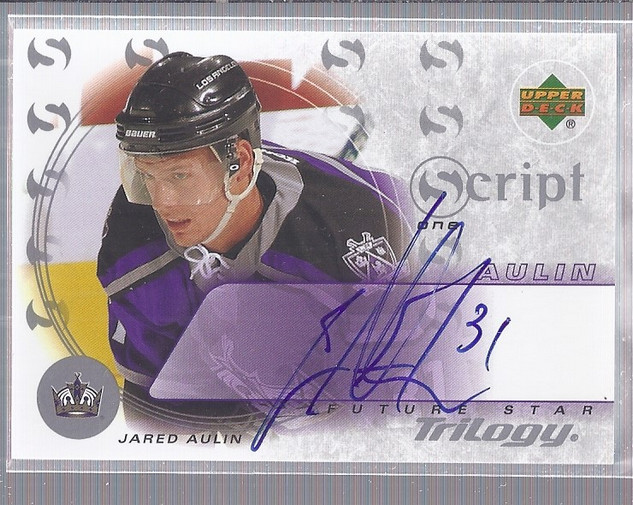 2003-04 Upper Deck Trilogy Scripts #S1JA Jared Aulin