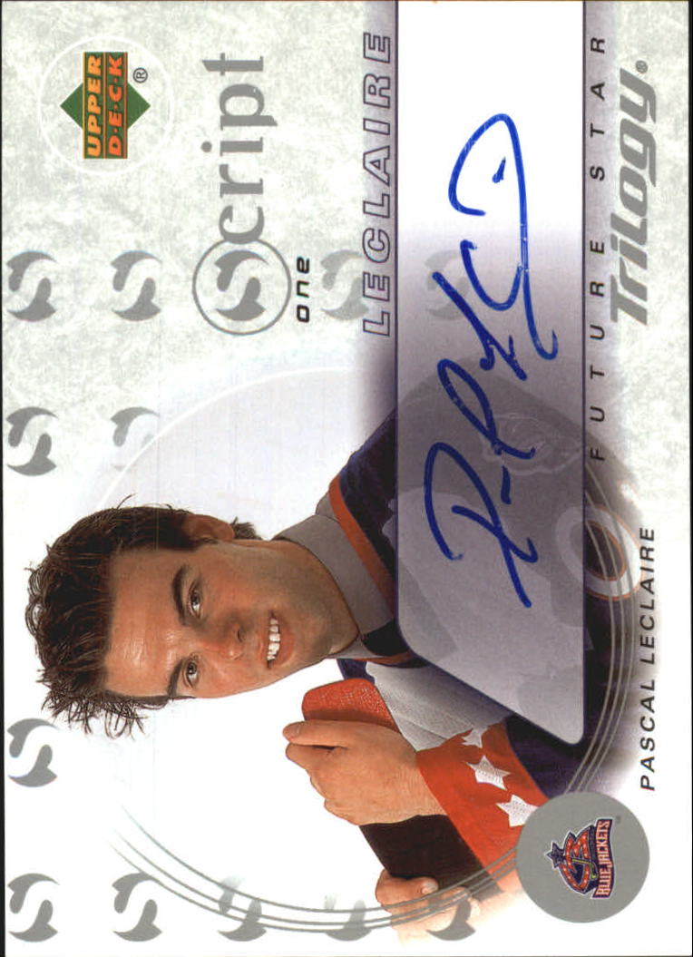 2003-04 Upper Deck Trilogy Scripts #S1PL Pascal Leclaire