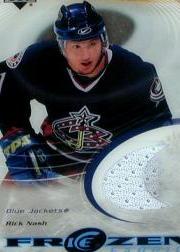 2003-04 Upper Deck Ice Frozen Fabrics #FFRN Rick Nash