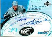 2003-04 Upper Deck Ice Under Glass Autographs #UGJS Jason Spezza
