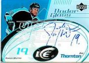 2003-04 Upper Deck Ice Under Glass Autographs #UGJT Joe Thornton