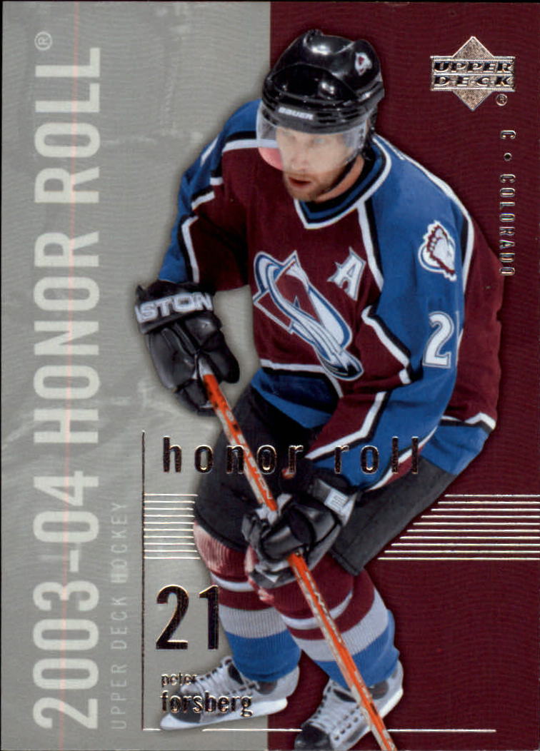 2003-04 Upper Deck Honor Roll #20 Peter Forsberg