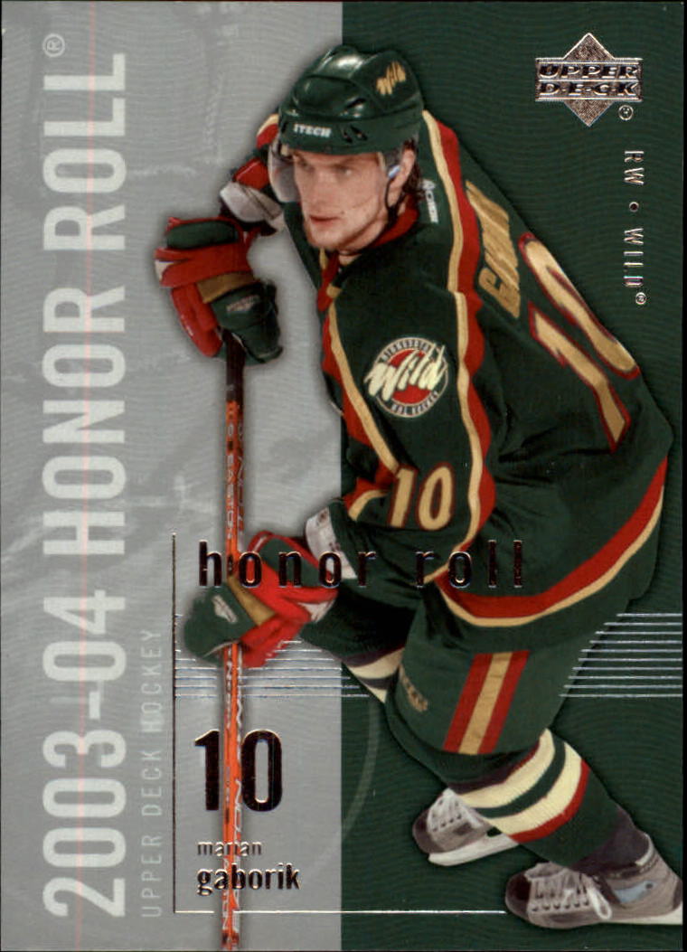 2003-04 Upper Deck Honor Roll #41 Marian Gaborik