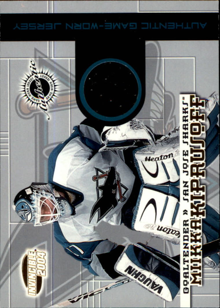 2003-04 Pacific Invincible Jerseys #27 Miikka Kiprusoff