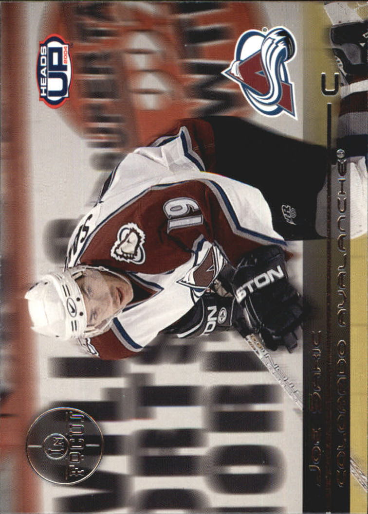 2003-04 Pacific Heads Up In Focus #4 Joe Sakic
