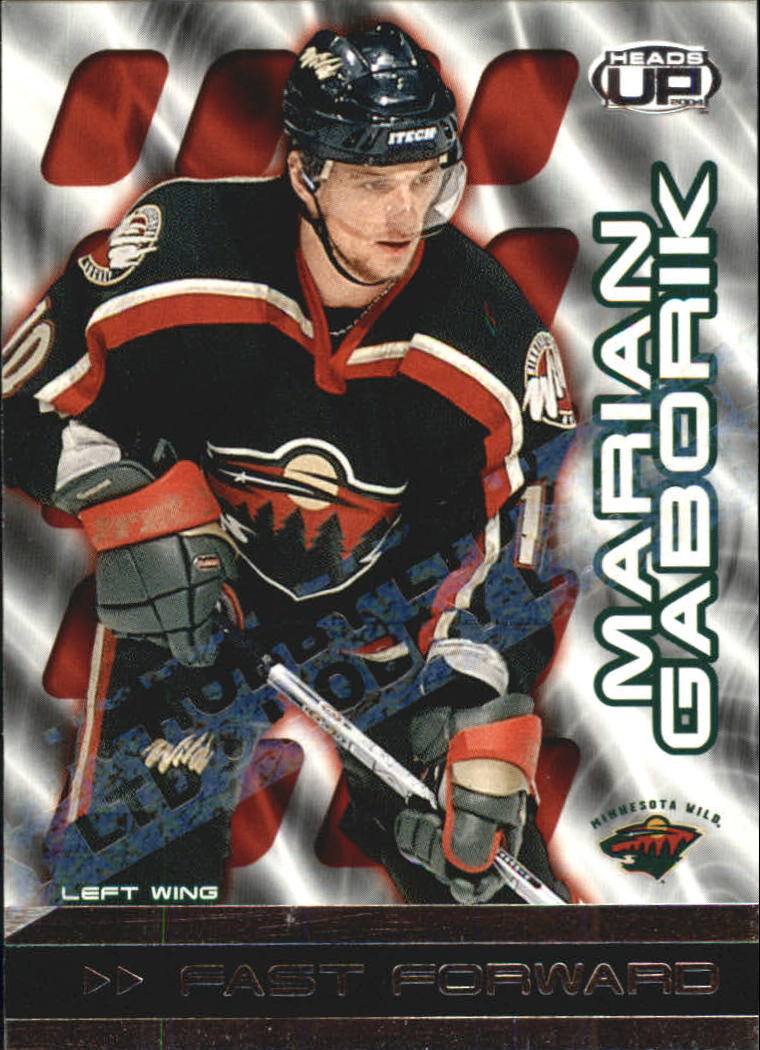 2003-04 Pacific Heads Up Fast Forwards LTD #5 Marian Gaborik
