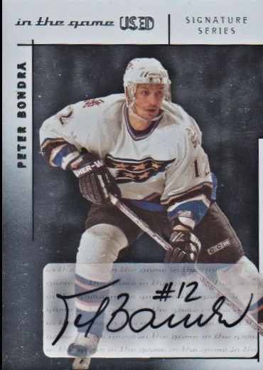 2003-04 ITG Used Signature Series Autographs #PB1 Peter Bondra WAS