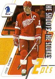 2003-04 BAP Memorabilia He Shoots-He Scores Points #9 Steve Yzerman 2 Pts.