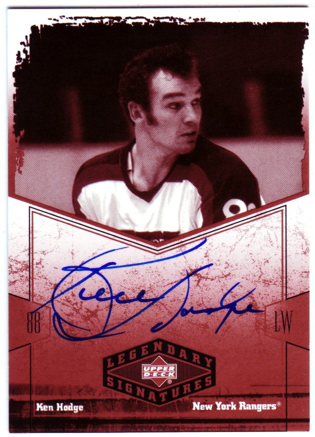 2004-05 UD Legendary Signatures Autographs #KH Ken Hodge