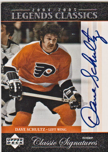 2004-05 UD Legends Classics Signatures #CS37 Dave Schultz