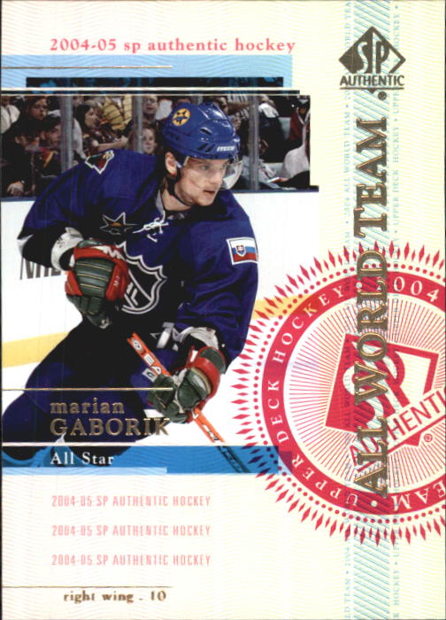2004-05 SP Authentic #119 Marian Gaborik AW