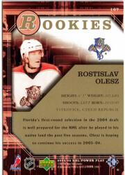 2005-06 UD PowerPlay #167 Rostislav Olesz RC back image
