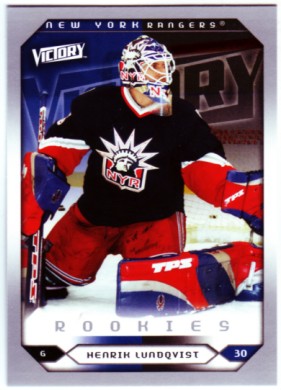 2005-06 Upper Deck Victory #288 Henrik Lundqvist RC