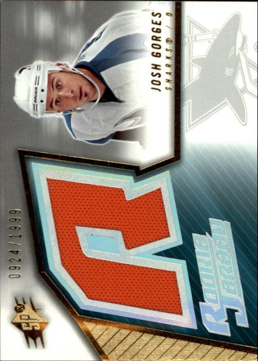 2005-06 SPx #151 Josh Gorges JSY RC
