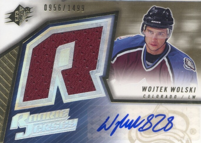 2005-06 SPx #154 Wojtek Wolski JSY AU RC