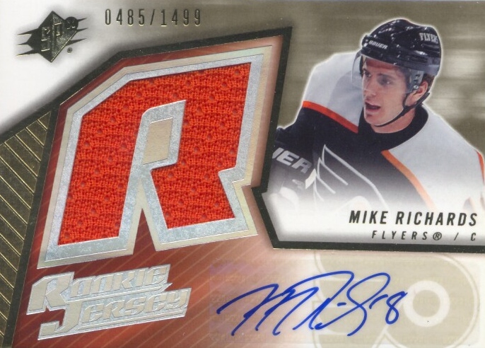 2005-06 SPx #165 Mike Richards JSY AU RC