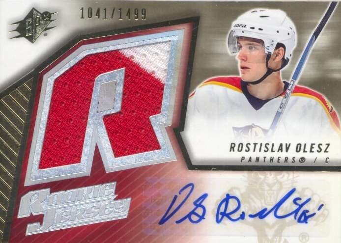 2005-06 SPx #172 Rostislav Olesz JSY AU RC