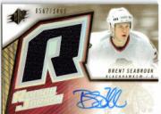 2005-06 SPx #184 Brent Seabrook JSY AU RC