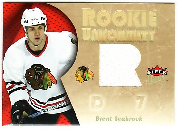 2005-06 Ultra Rookie Uniformity Jerseys #RUBS Brent Seabrook