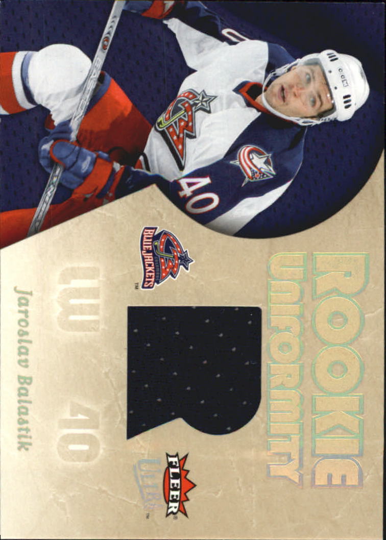 2005-06 Ultra Rookie Uniformity Jerseys #RUJB Jaroslav Balastik
