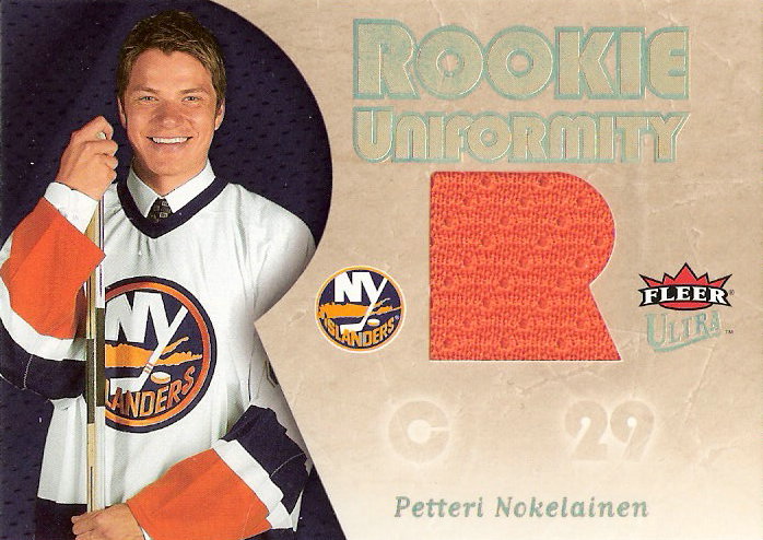 2005-06 Ultra Rookie Uniformity Jerseys #RUPN Petteri Nokelainen