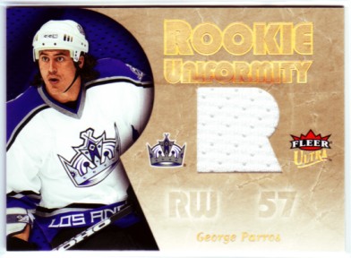 2005-06 Ultra Rookie Uniformity Jerseys #RUGP George Parros