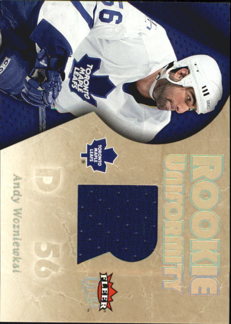 2005-06 Ultra Rookie Uniformity Jerseys #RUAW Andrew Wozniewski