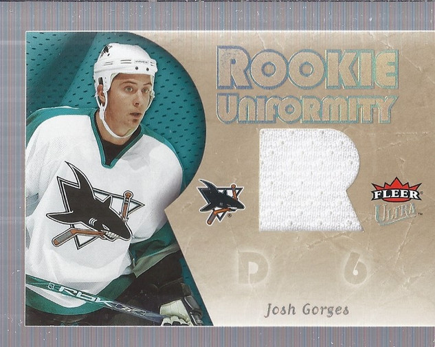 2005-06 Ultra Rookie Uniformity Jerseys #RUJG Josh Gorges