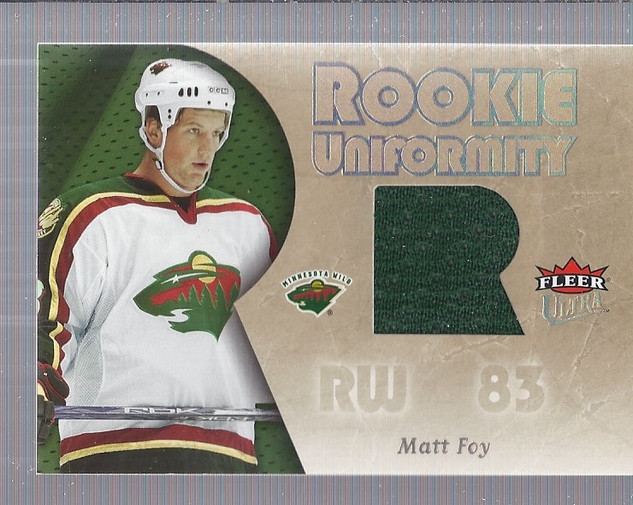 2005-06 Ultra Rookie Uniformity Jerseys #RUMF Matthew Foy