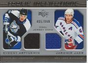 2005-06 Upper Deck Rookie Update #234 Evgeny Artyukin RC/Jaromir Jagr
