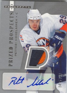 2005-06 Hot Prospects #251 Petteri Nokelainen JSY AU RC
