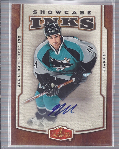 2006-07 Flair Showcase Inks #IJC Jonathan Cheechoo