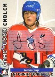 2006-07 ITG International Ice Emblem Autographs #GUE23 Jaromir Jagr