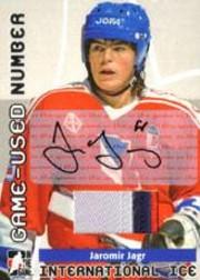 2006-07 ITG International Ice Numbers Autographs #GUN23 Jaromir Jagr