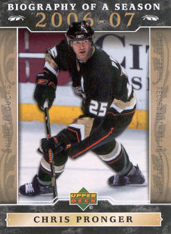 2006-07 Upper Deck Biography of a Season #BOS8 Chris Pronger