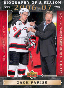 2006-07 Upper Deck Biography of a Season #BOS12 Zach Parise
