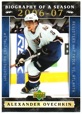 2006-07 Upper Deck Biography of a Season #BOS10 Alexander Ovechkin